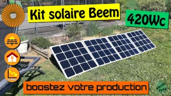 production photovoltaïque avec le nouveau kit solaire beem energy 420Wc