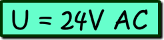 U = 24V AC