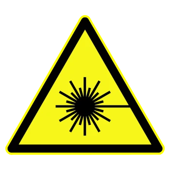 image du danger causé par le rayonnement laser