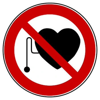 affiche défense d'entrer au porteurs de stimulateur cardiaque