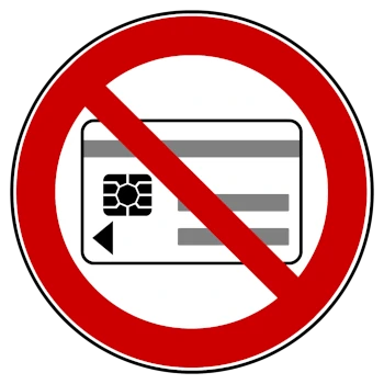 panneau interdiction de transporter un dispositif de stockage magnétique ou électronique