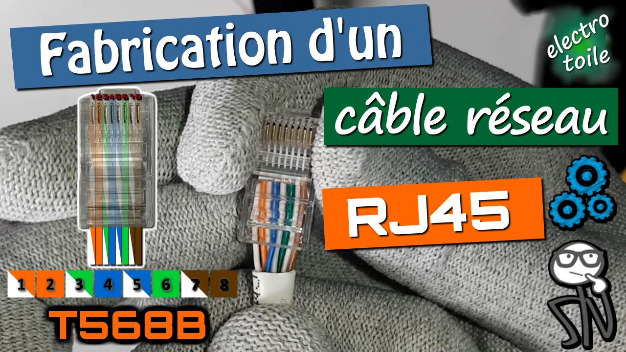comment fabriquer un câble informatique RJ45 ?